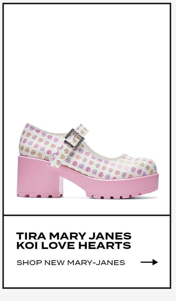  Love Hearts Tira Mary Janes