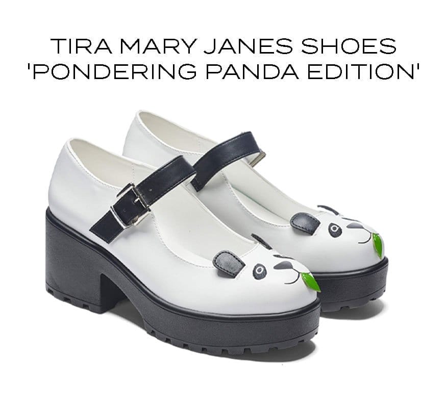 Tira Mary Janes 'Panda'