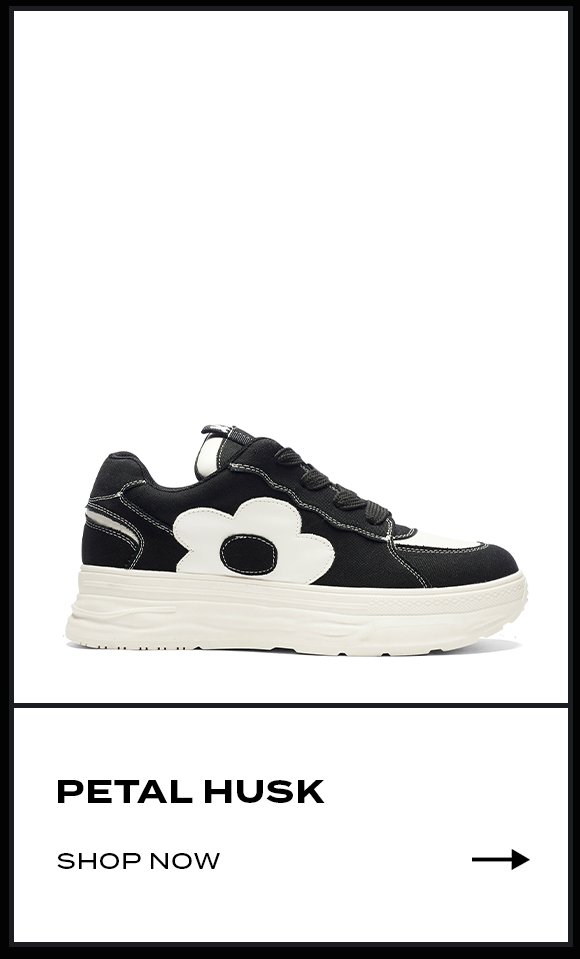 Petal Husk Chunky Trainers - Monochrome