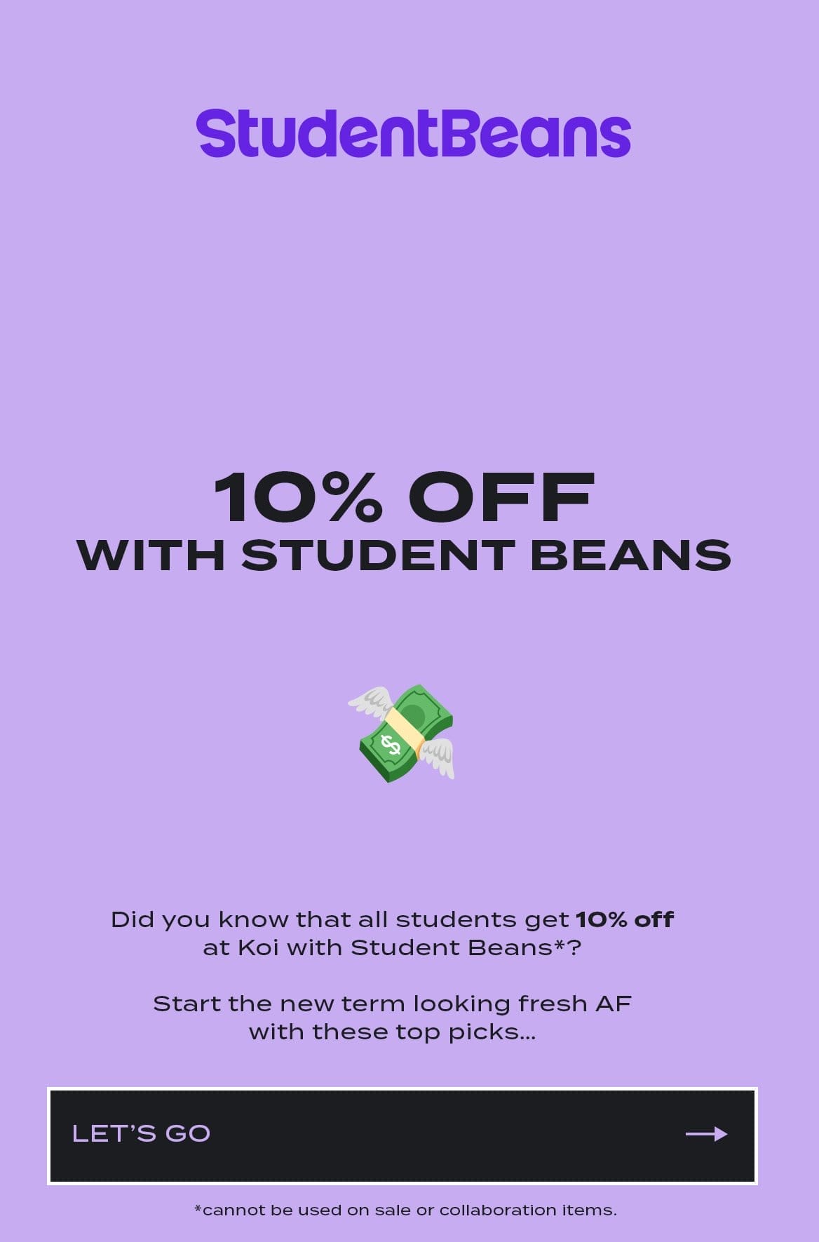 Student Beans Banner