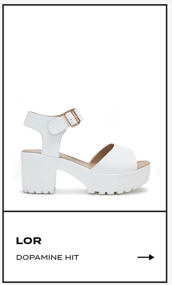Lor White Chunky Sandals