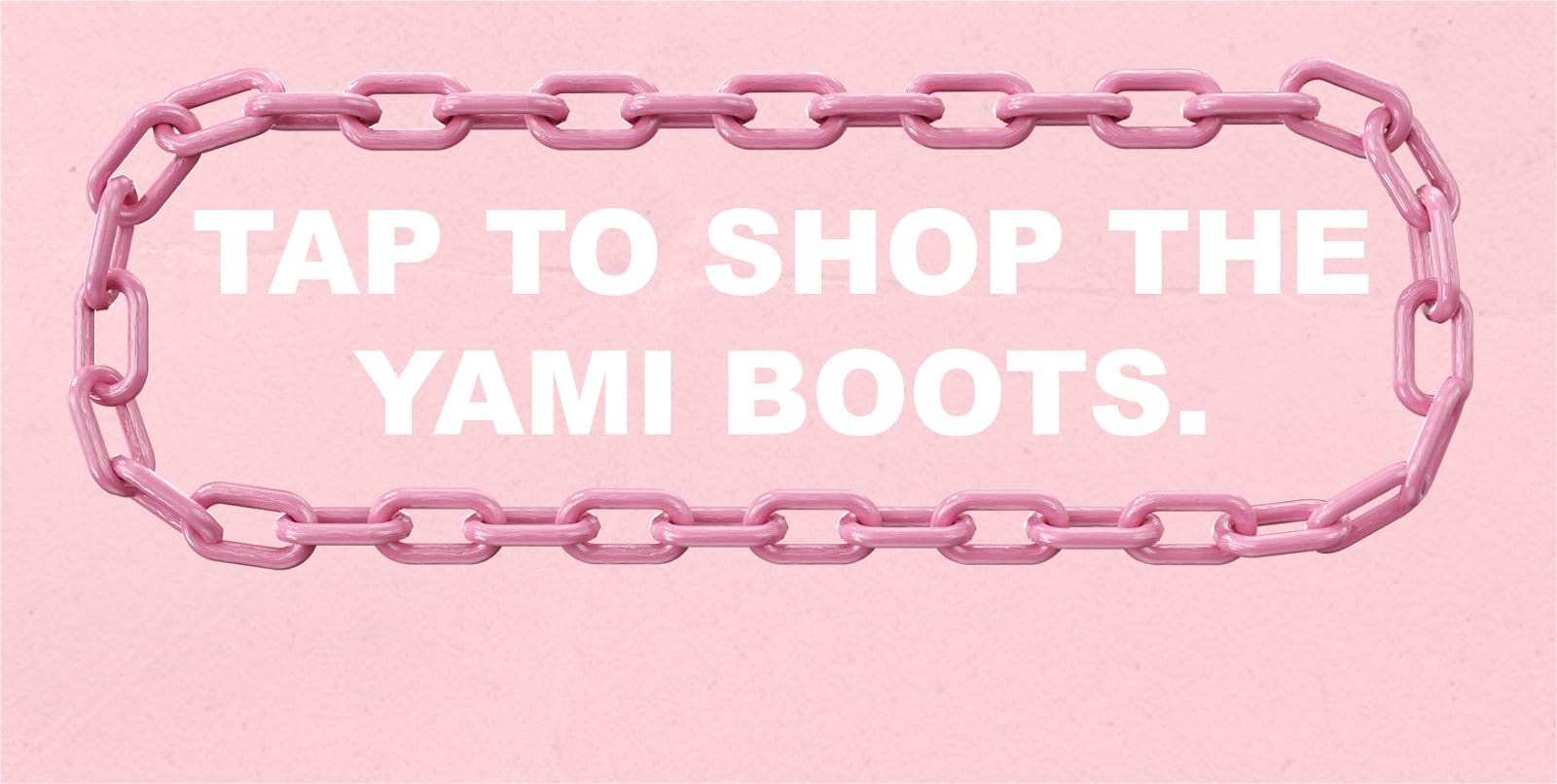 Yami Pastel Pink Platform Boots Button Banner