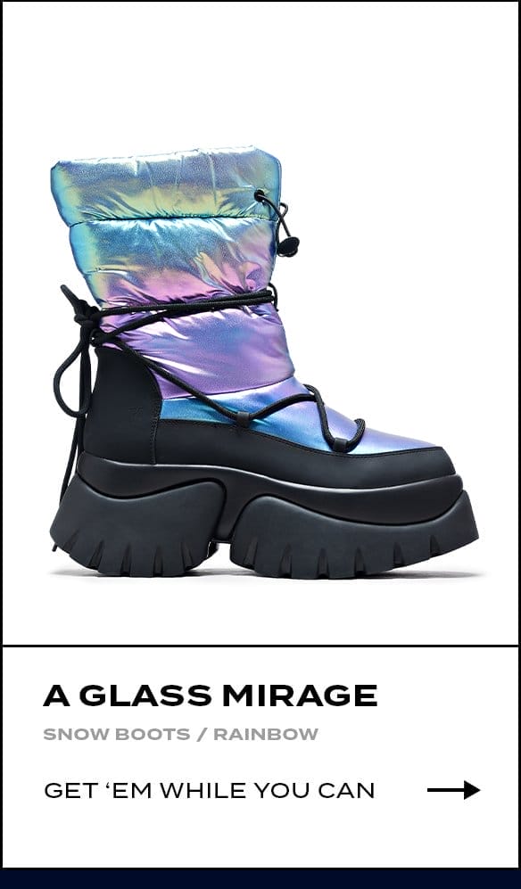 A Glass Mirage Snow Boots - Rainbow