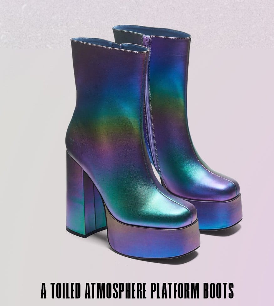 A Toiled Atmosphere Platform Boots