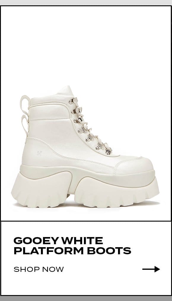 Gooey White Boots