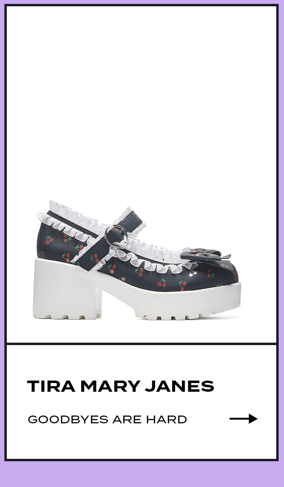  Tira Mary Janes Shoes 'Black Cherry Bakewell Edition'