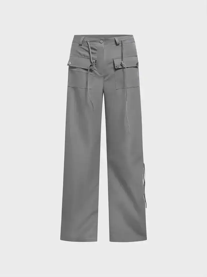 Plain Pocket Cargo Pants