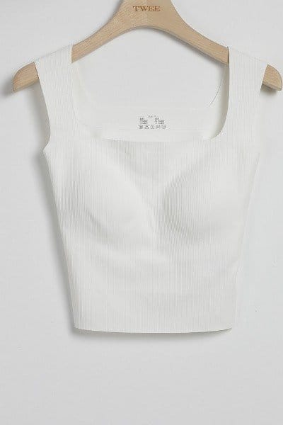 Image of Basic Seamless Crop Cap Sleeveless Tee Shirt