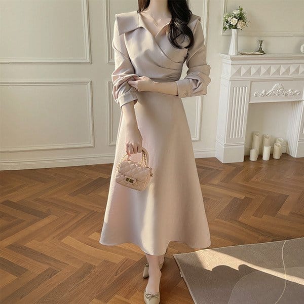 Image of Lini Kara Elegant Flare Long Dress A3027