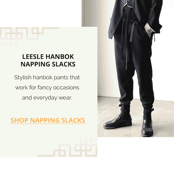 LEESLE Hanbok Napping Slacks