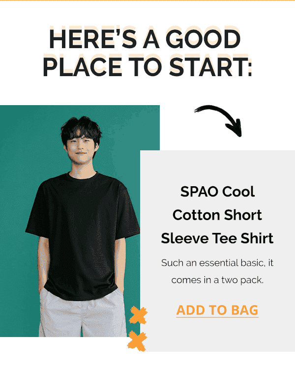 SPAO Cool Cotton Short Sleeve