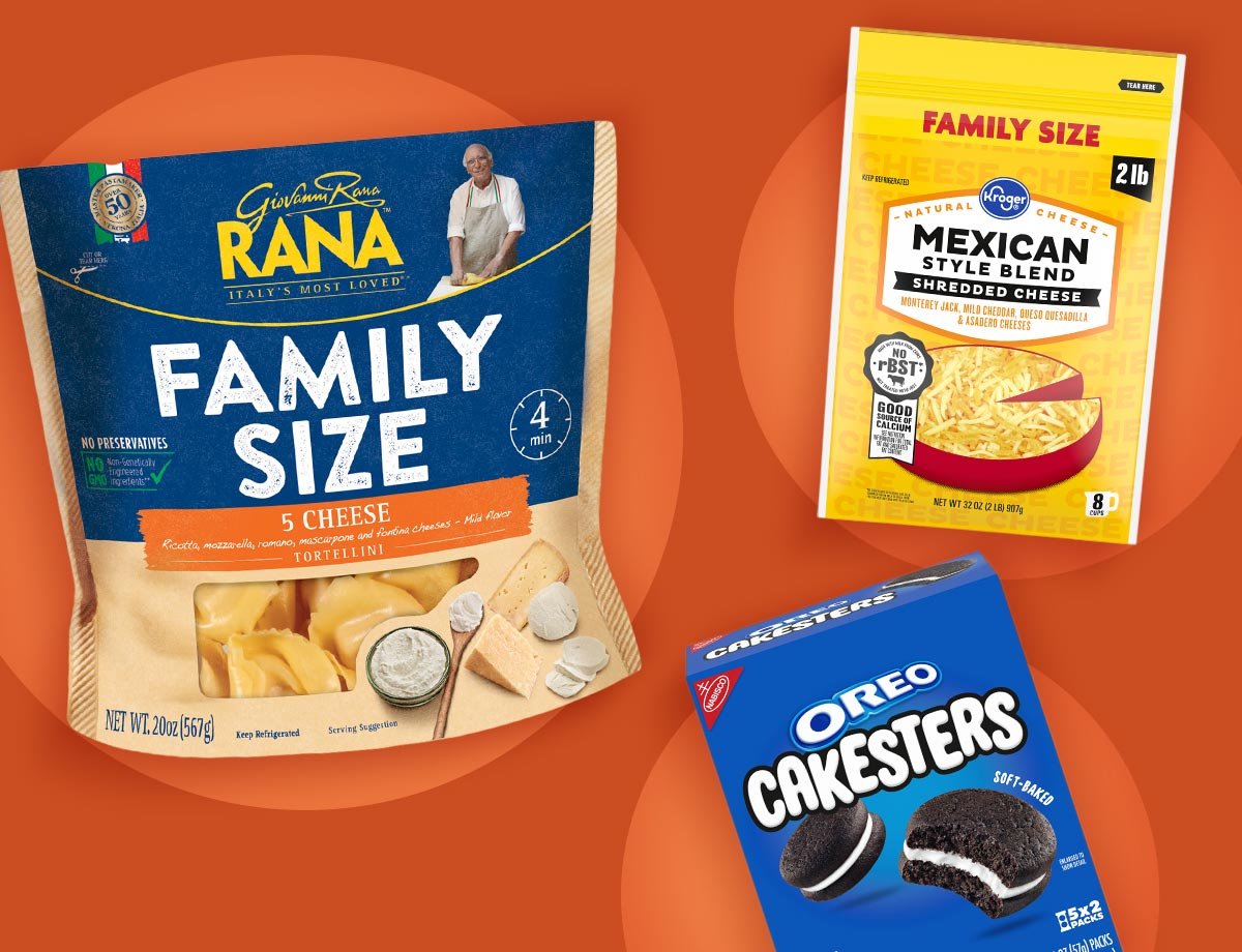 Your Weekly Featured Coupons: Oreo Cakesters, Kroger Brand Shredded Mexican Style Cheese Blend, Rana Family Size Pasta