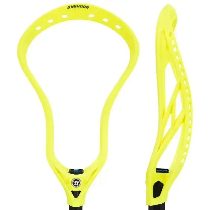 Warrior Evo QX Neon LE Offense Unstrung Lacrosse Head - Neon Yellow