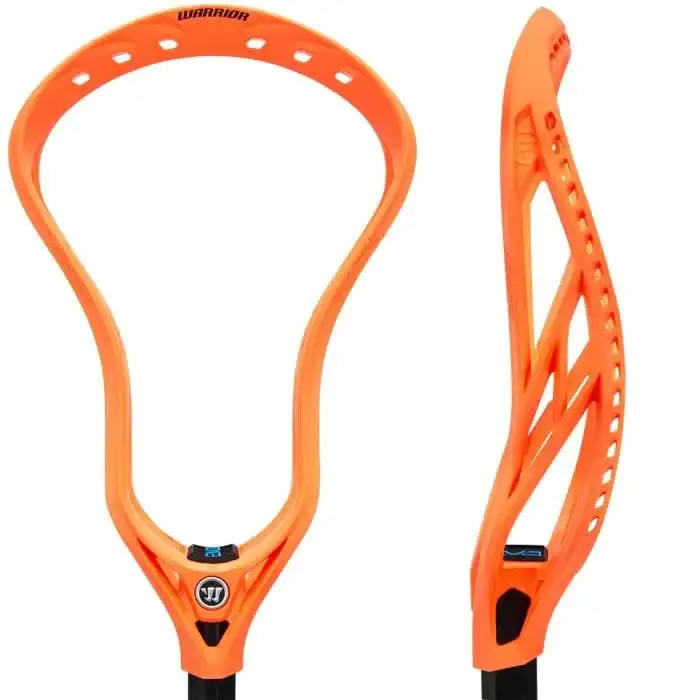 Warrior Evo QX Neon LE Offense Unstrung Lacrosse Head - Hot Coral