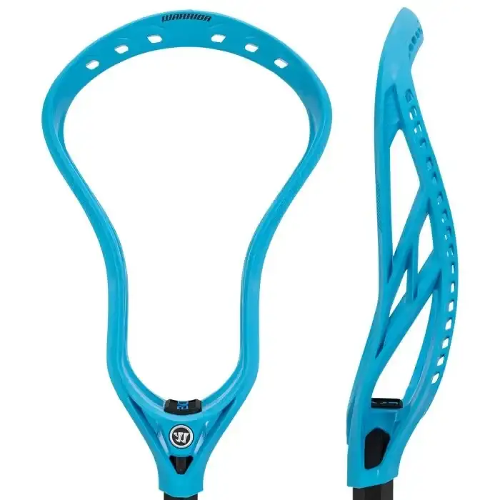 Warrior Evo QX Neon LE Offense Unstrung Lacrosse Head - Vibrant Blue