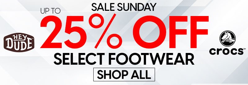 25% off Select Footwear