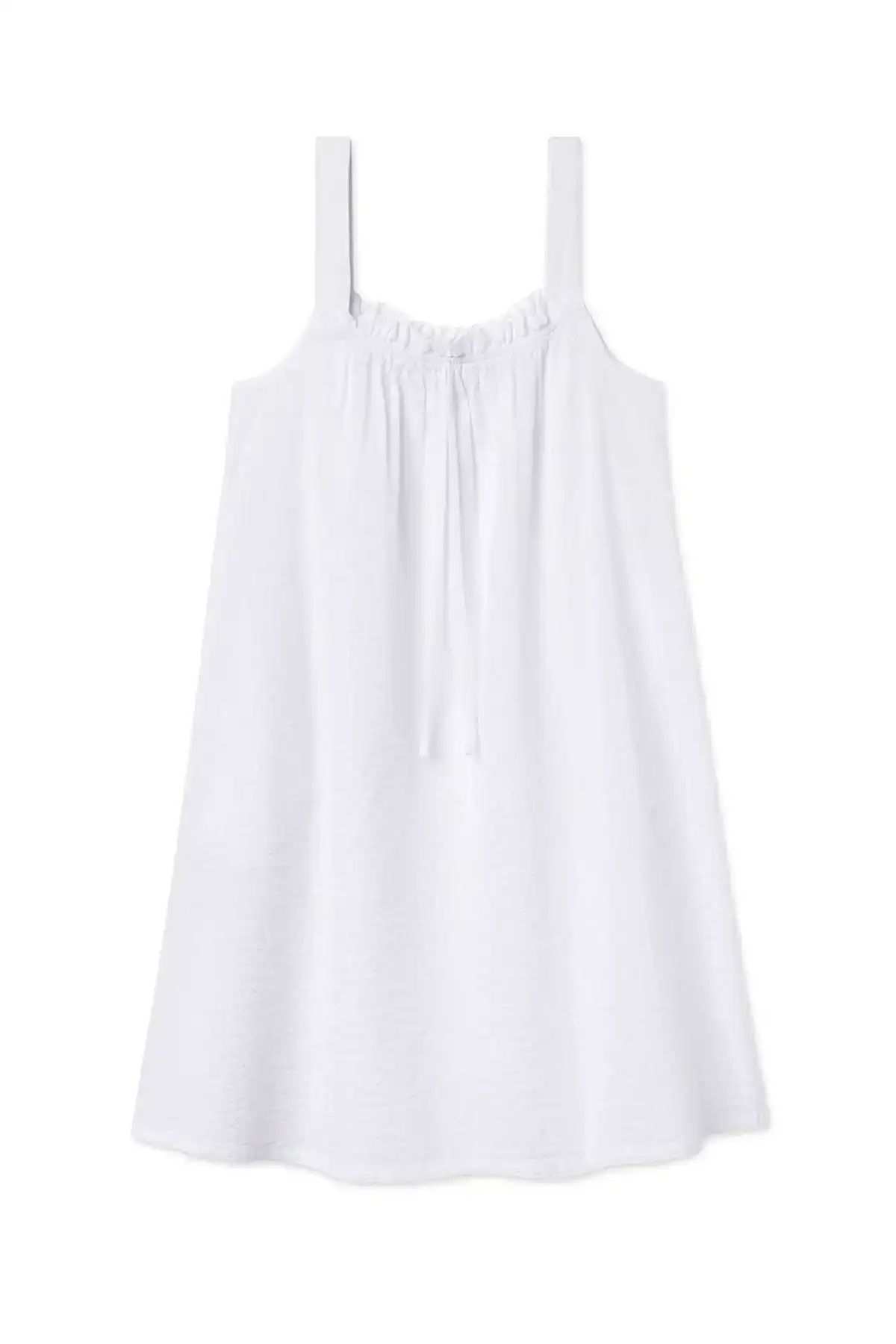 Image of Alice Nightgown in White Seersucker