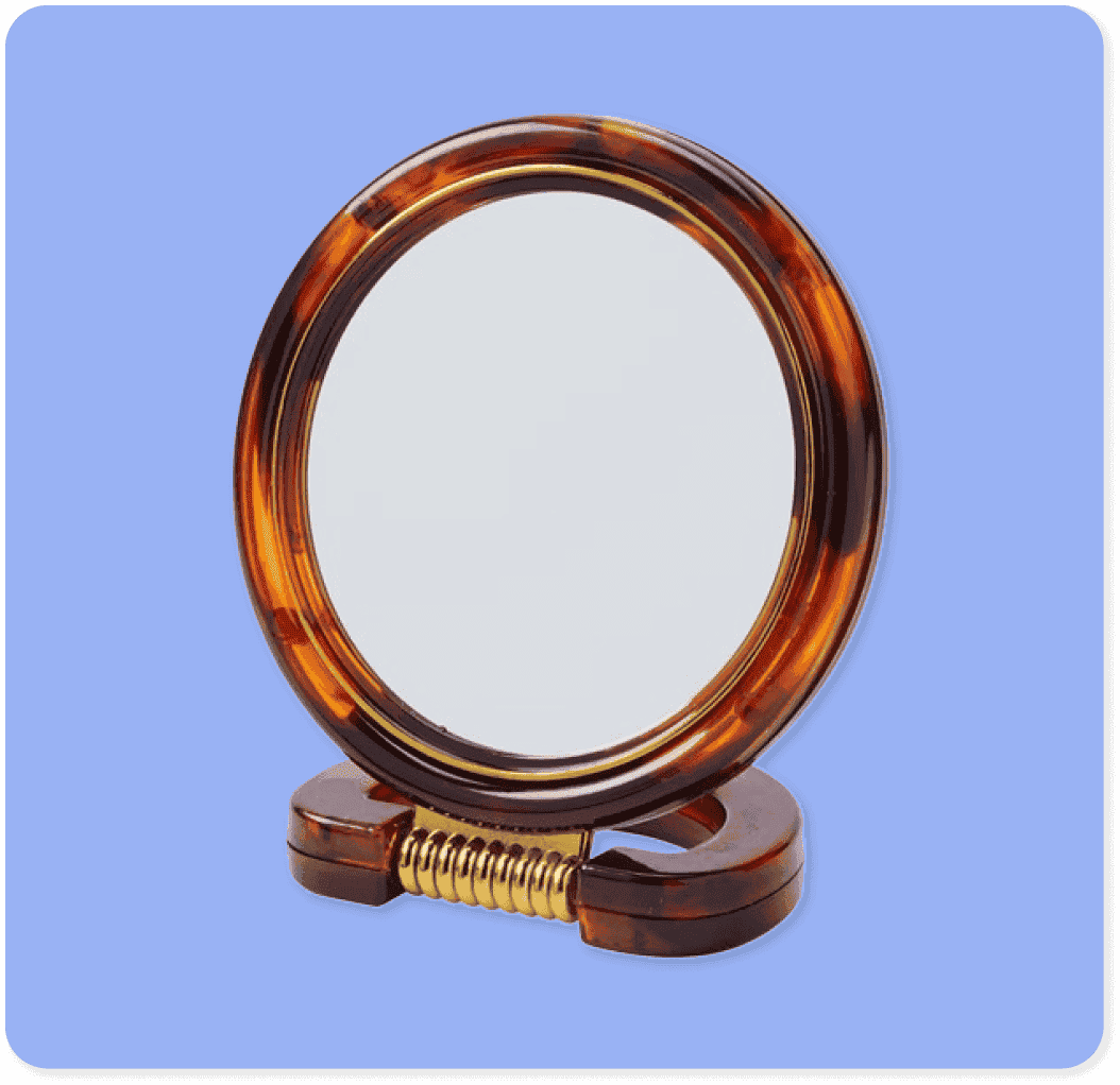 Double-Sided Countertop Mirror Double-Sided Countertop Mirror Double-Sided Countertop Mirror