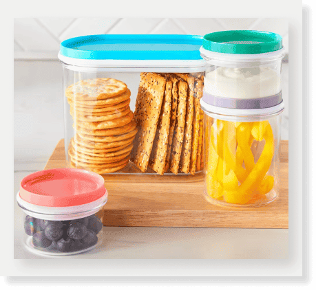 Set of 4 Mini Storage Containers with Lids