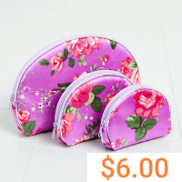 3-Pc. Cosmetic Bag Set