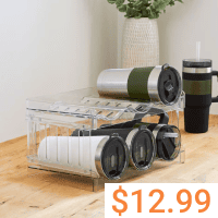 Large Compartment Water Bottle Organizer