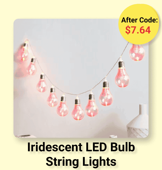 Iridescent LED Bulb String Lights