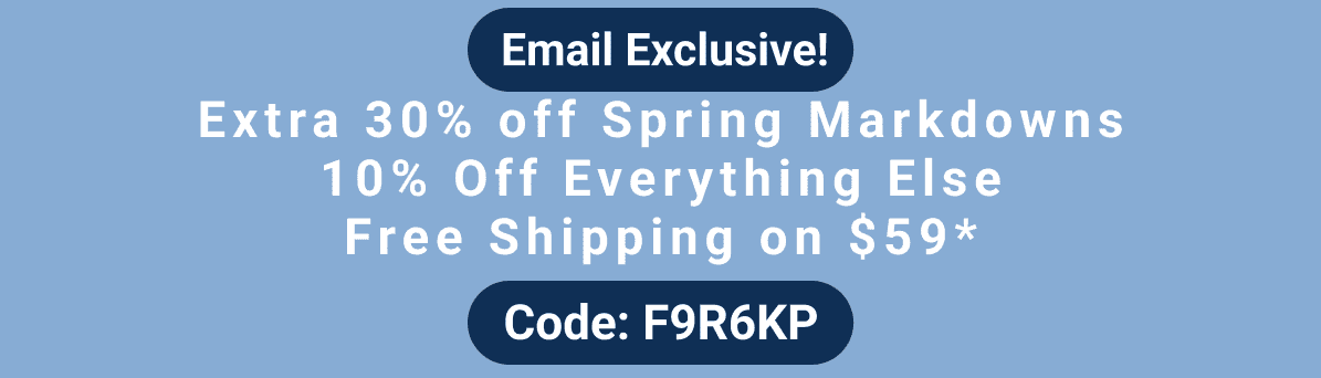 Spring Markdowns Sale