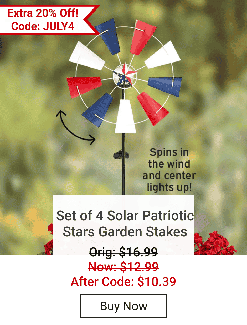 Americana Solar Wind Spinner