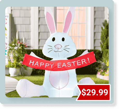 Happy Easter Bunny Inflatable