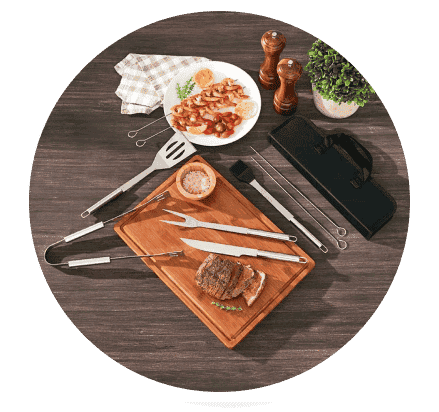 10-Pc. BBQ Utensil Kit