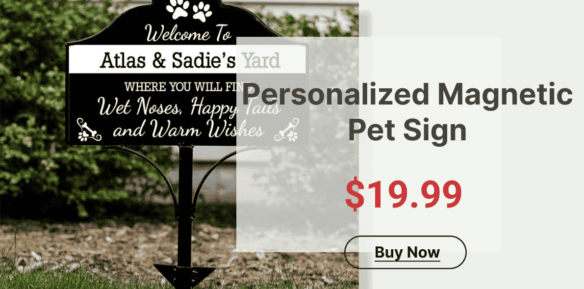 Personalized Magnetic Pet Sign