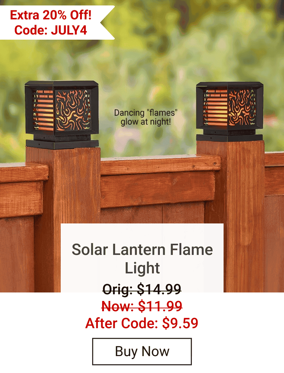 Solar Lantern Flame Light