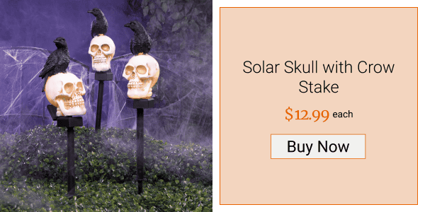 Solar Skull with Crow Stake