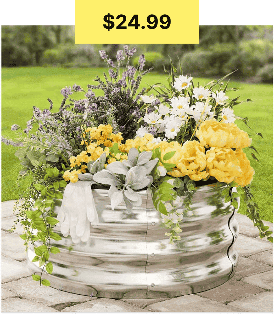 Round Galvanized Raised Garden Bed Kit