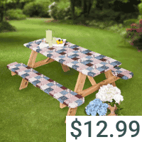 3-Pc. Custom-Fit Picnic Table Covers