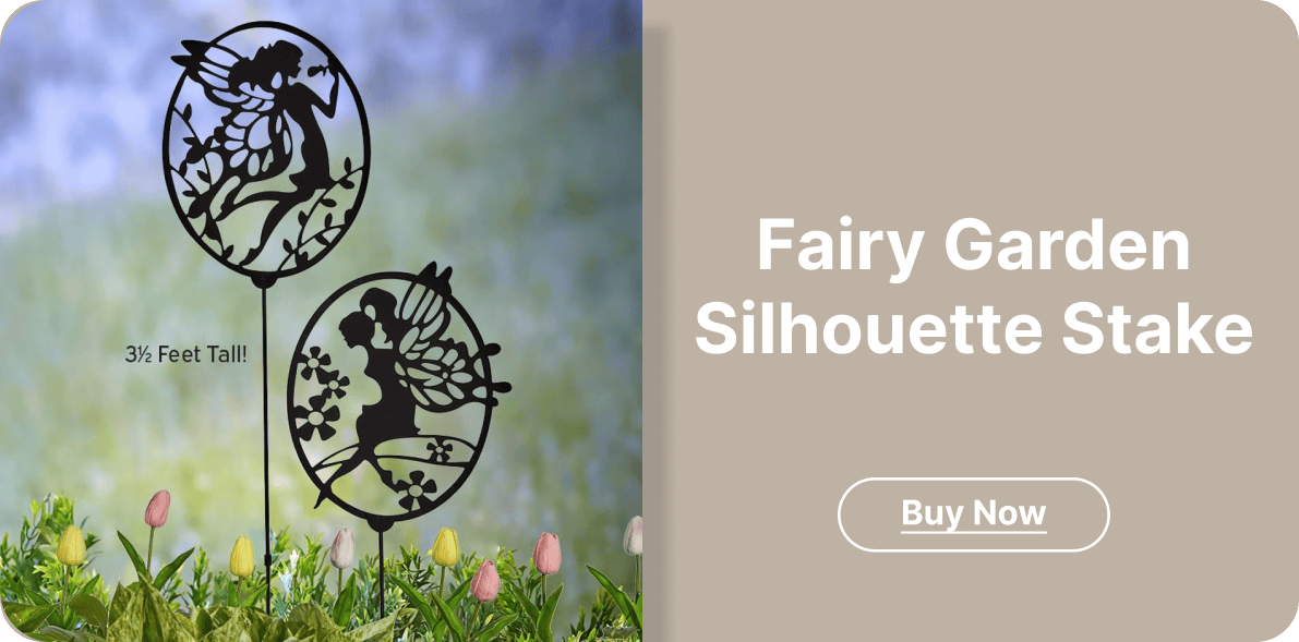 Fairy Garden Silhouette Stake