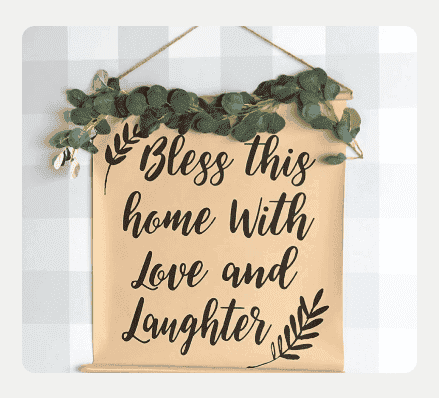 Farmhouse Paper Scroll Wall Hangings