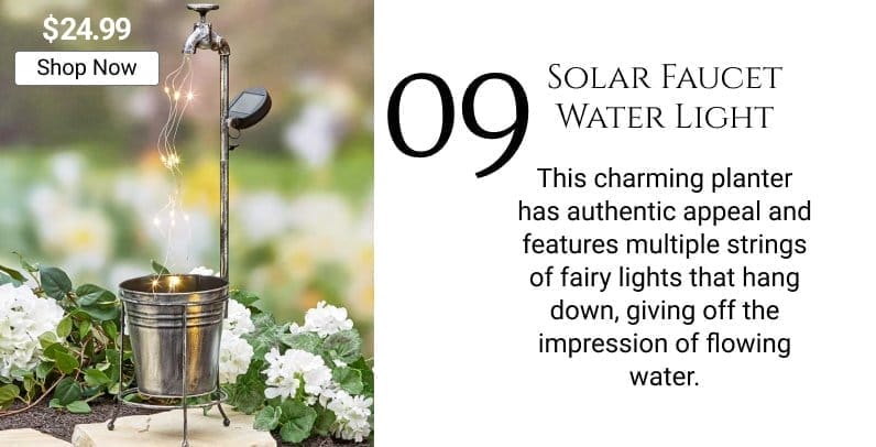 Solar Faucet Water Light Collection