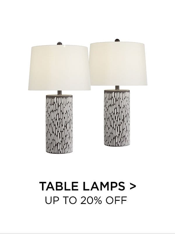 Table Lamps > Up to 20% Off