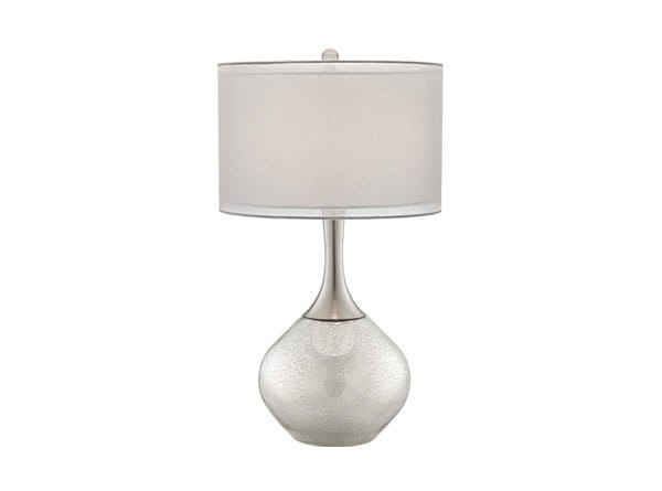 Possini Euro Swift 30 1/2 in. Double Shade Mercury Glass Table Lamp