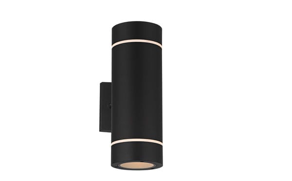 Possini Euro Wynnsboro 12" High Black Up and Down Outdoor Wall Light