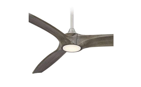 60" Casa Vieja Padera LED Damp Brushed Nickel Ceiling Fan with Remote