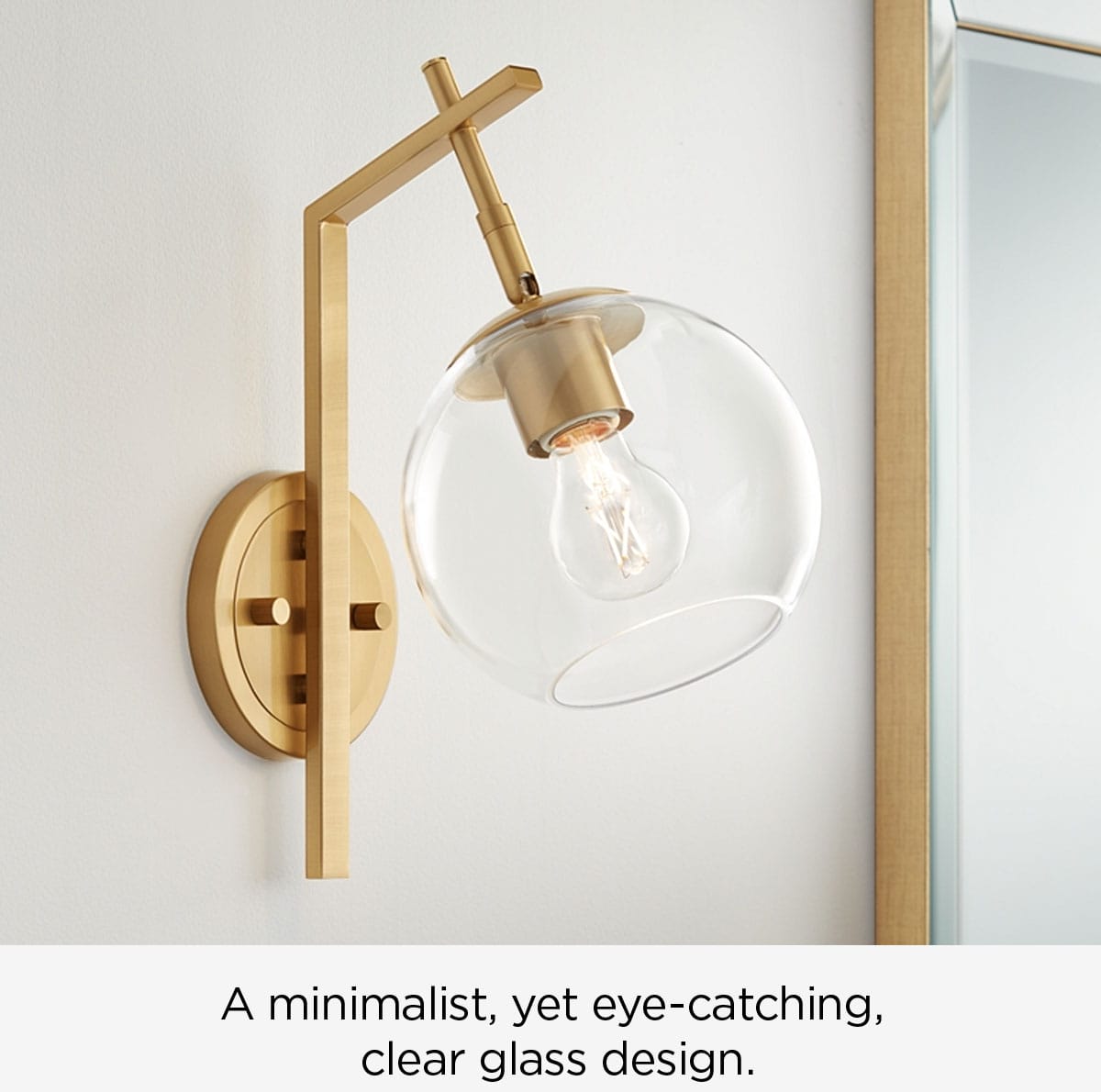 A minimalist, yet eye-catching, clear glass design.