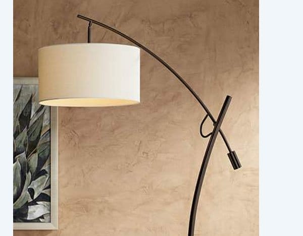 Possini Euro Raymond Bronze Adjustable Boom Arc Floor Lamp