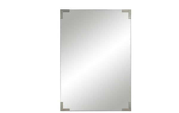 Slynia Silver Corner 27" x 39" Rectangular Wall Mirror