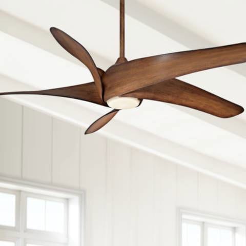 62" Artemis XL5 Distressed Koa LED DC Ceiling Fan with Remote