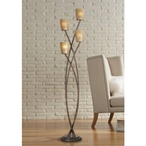 Kathy Ireland Metro Plaza 69" High Copper Bronze Floor Lamp