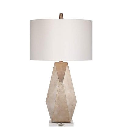 Possini Euro Champagne Gold 32 1/2" Modern Geometric Table Lamp