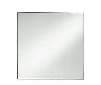 Aryn Matte Black 30" Square Wall Mirror