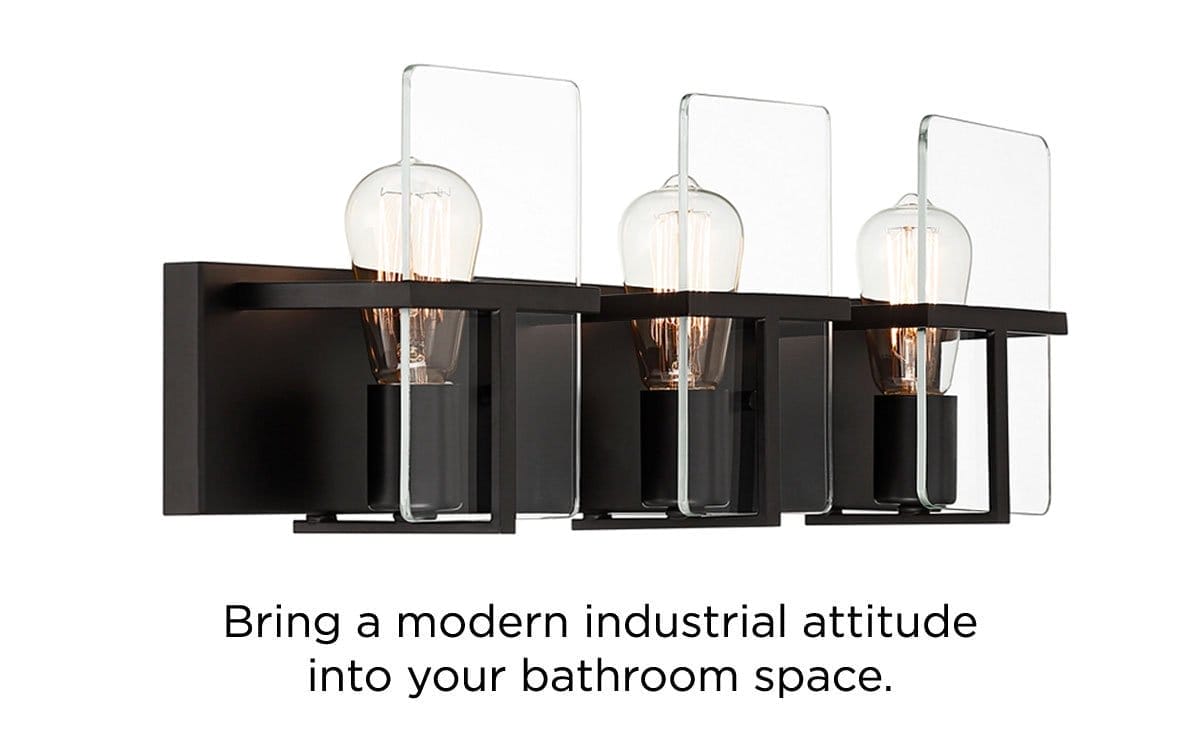 Bring a modern industrial attitude into your bathroom space.